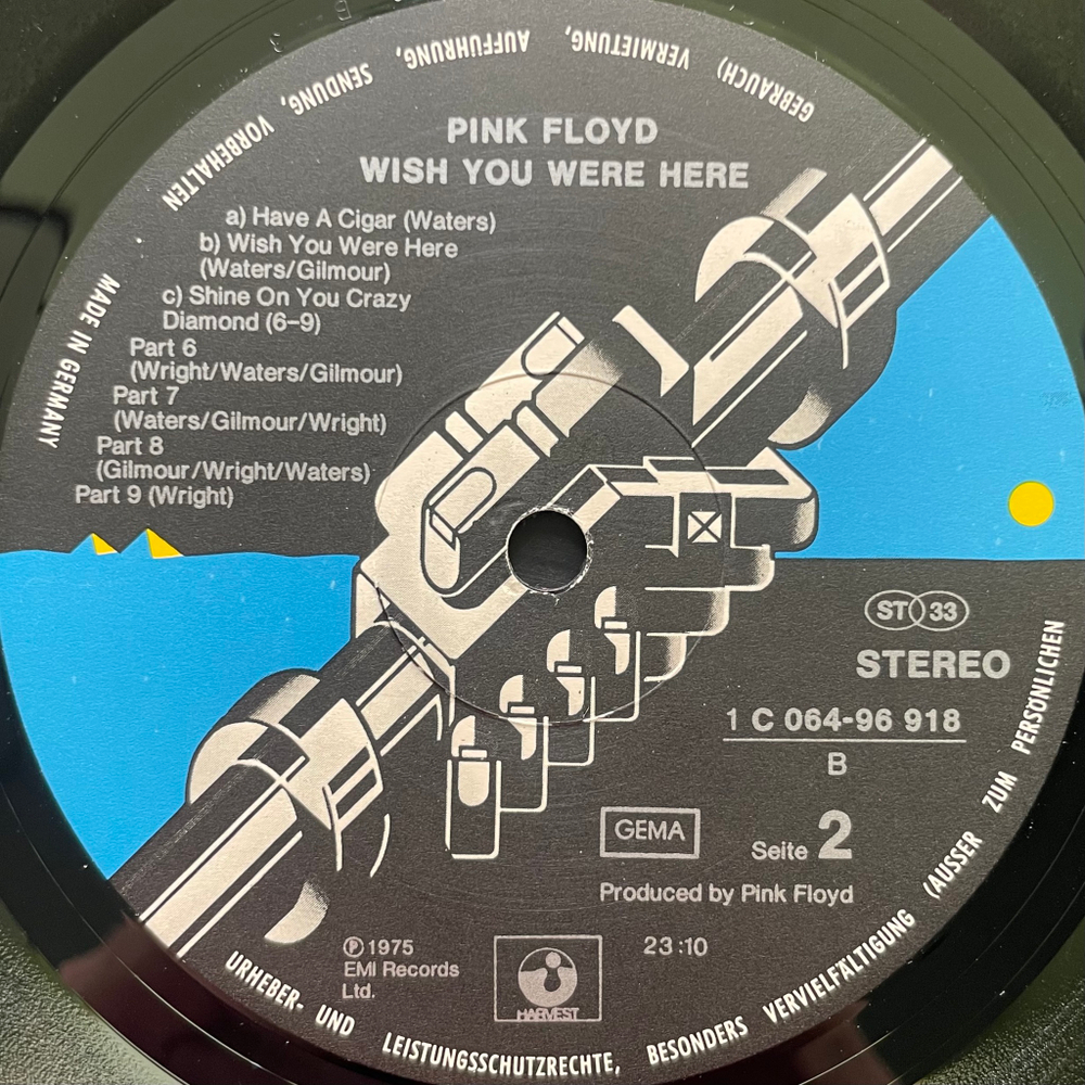 Pink Floyd ‎– Wish You Were Here (Германия 1976г.)