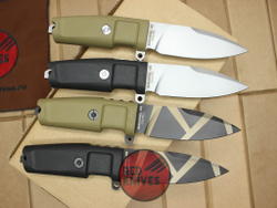 Нож Extrema Ratio Shrapnel OG - черная рукоять, клинок черный камо