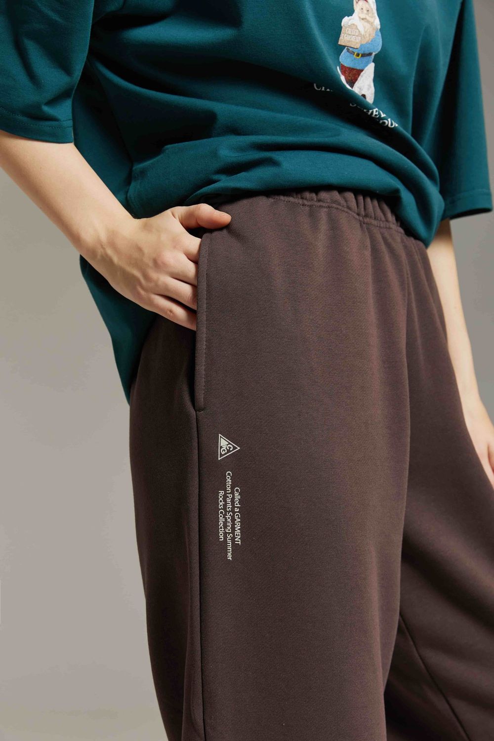 Брюки Called a Garment Rocks cotton Коричневые