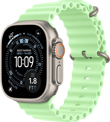Умные часы Apple Watch Ultra 3, 49 мм, Natural Titanium Neon Green Ocean Band