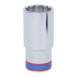 KING TONY (423028M) Головка торцевая глубокая двенадцатигранная 1/2", 28 мм
