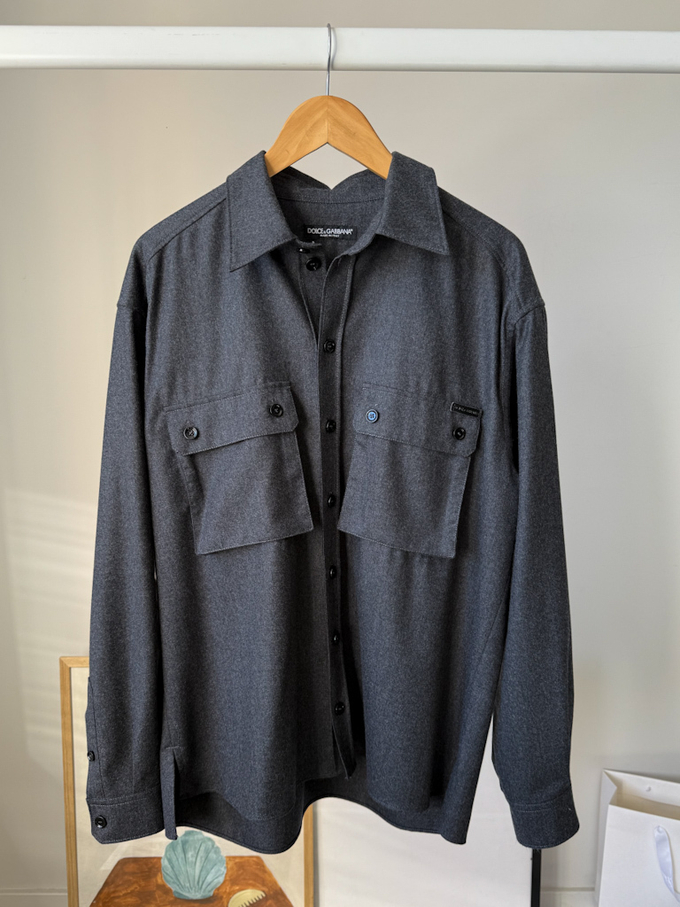 Шерстяная рубашка Dolce & Gabbana, L