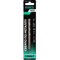Сверло NIREX Profi по металлу Cobalt 7*109 мм NMD0700 (1шт в упак )