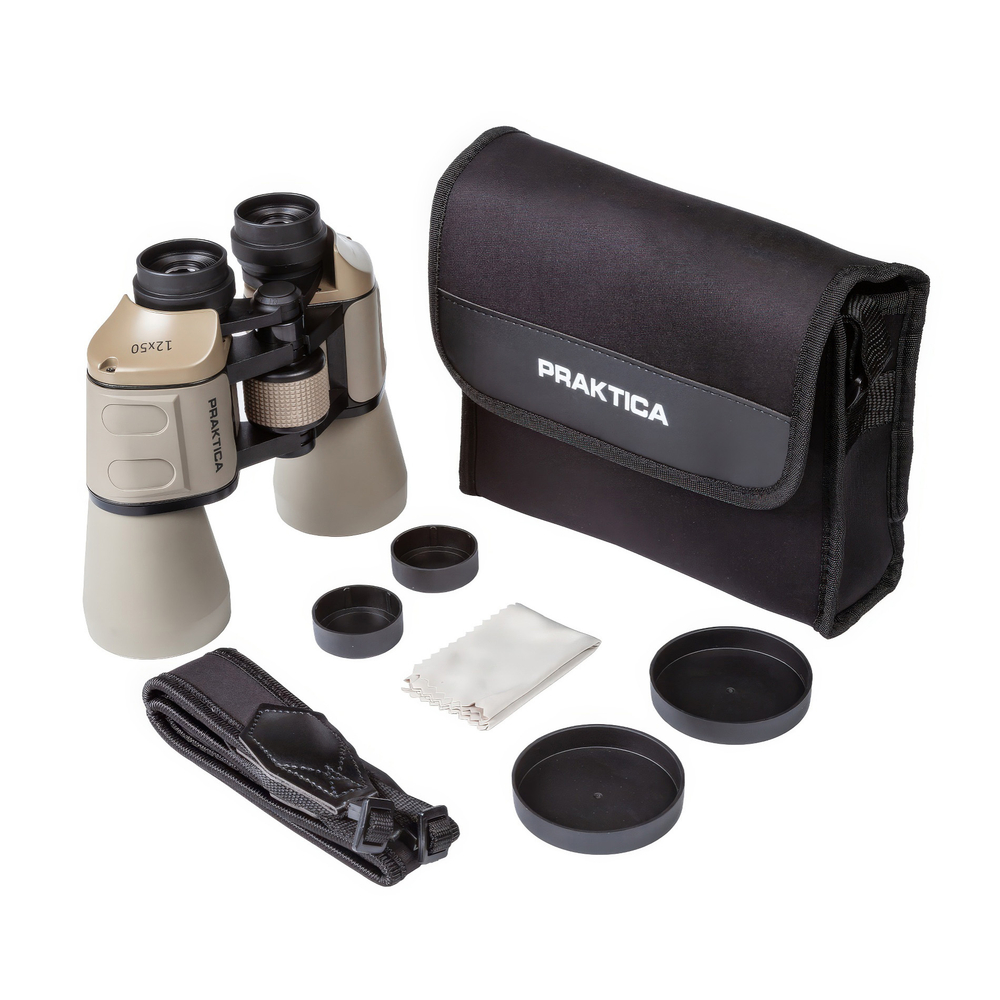 Бинокль Praktica Falcon 12x50 Sand - Комплект поставки