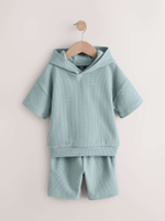 Толстовка с капюшоном и шорты в комплекте для мальчика Next E99-875, Голубой