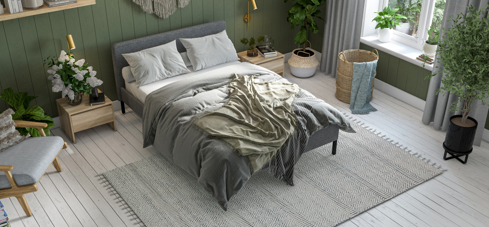 Уна Кровать 160 Рогожка Мальмо серый, Чёрный