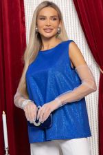 Блуза Сапфир (синяя) Б14849-25М LT Collection