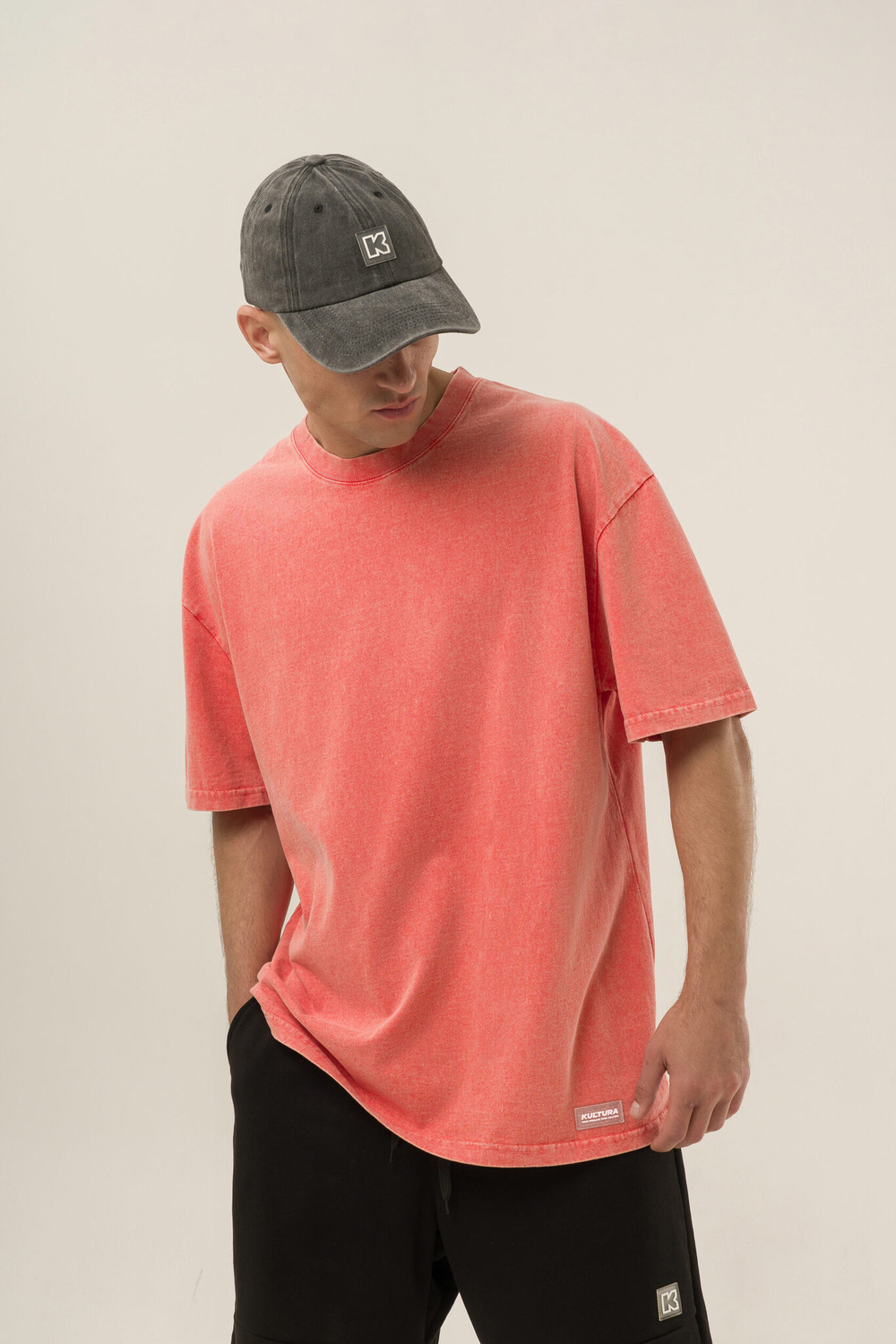 Футболка KUL'TURA "Premium" Garment Dyed Оранжевый