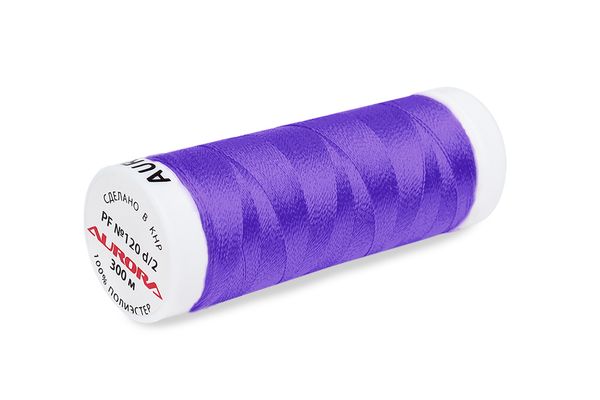 Нитки для креативных работ Aurora №120, 300 м, цв. PF665, 5 катушек