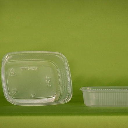 Контейнер с крышкой ПРЯМОУГОЛЬНЫЙ (100шт/10уп) УПАКС-ЮНИТИ