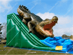 Надувная горка "Крокодил" 8*6*7 м