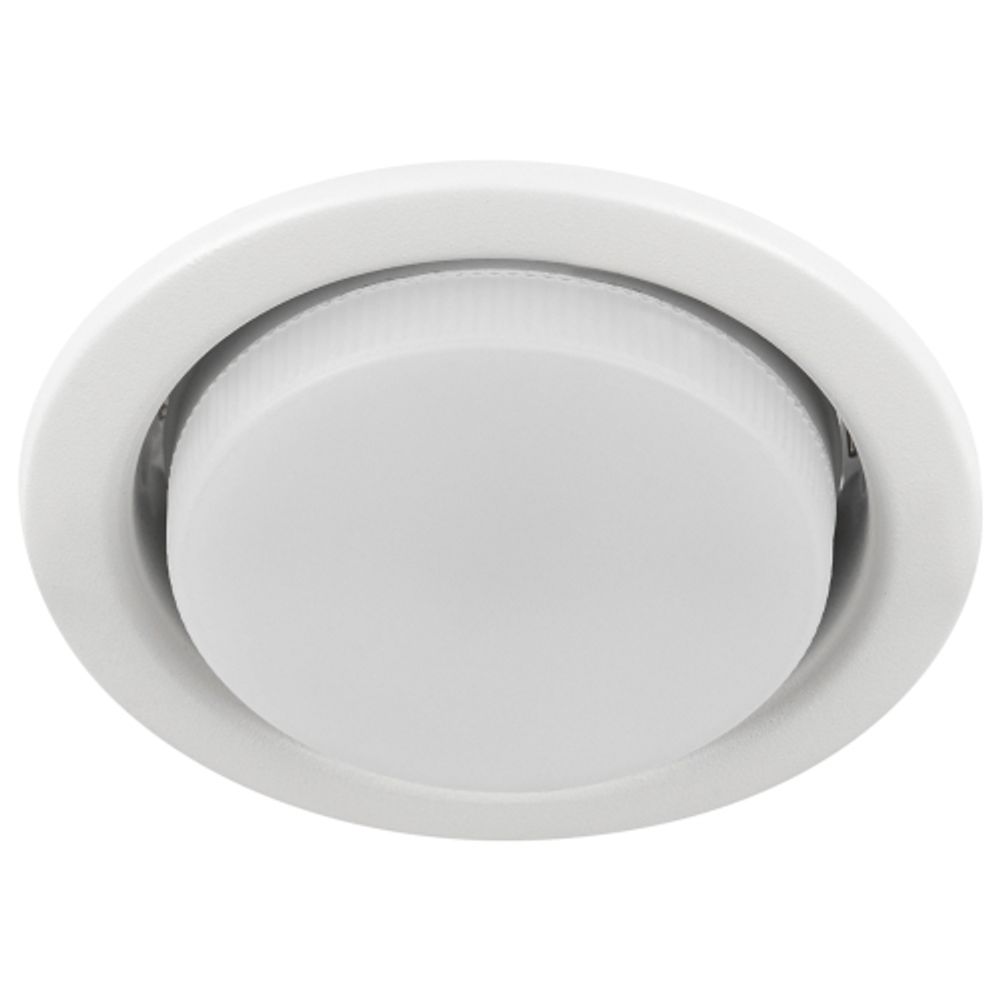 Светильник встраиваемый ЭРА KL35 SWH (k) под лампу GX53 белый матовый термокольцо в комплекте | Встраиваемые светильники Для ламп GX53