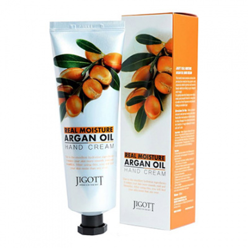 Крем для рук Масло Арганы Jigott Real Moisture Hand Cream, 100 мл