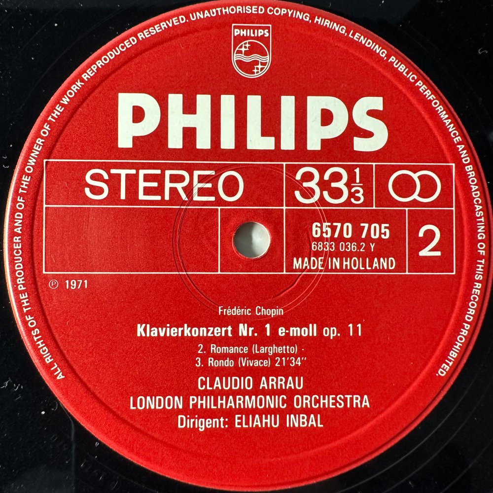 Шопен - 2 концерта для фортепиано 2LP (Голландия)