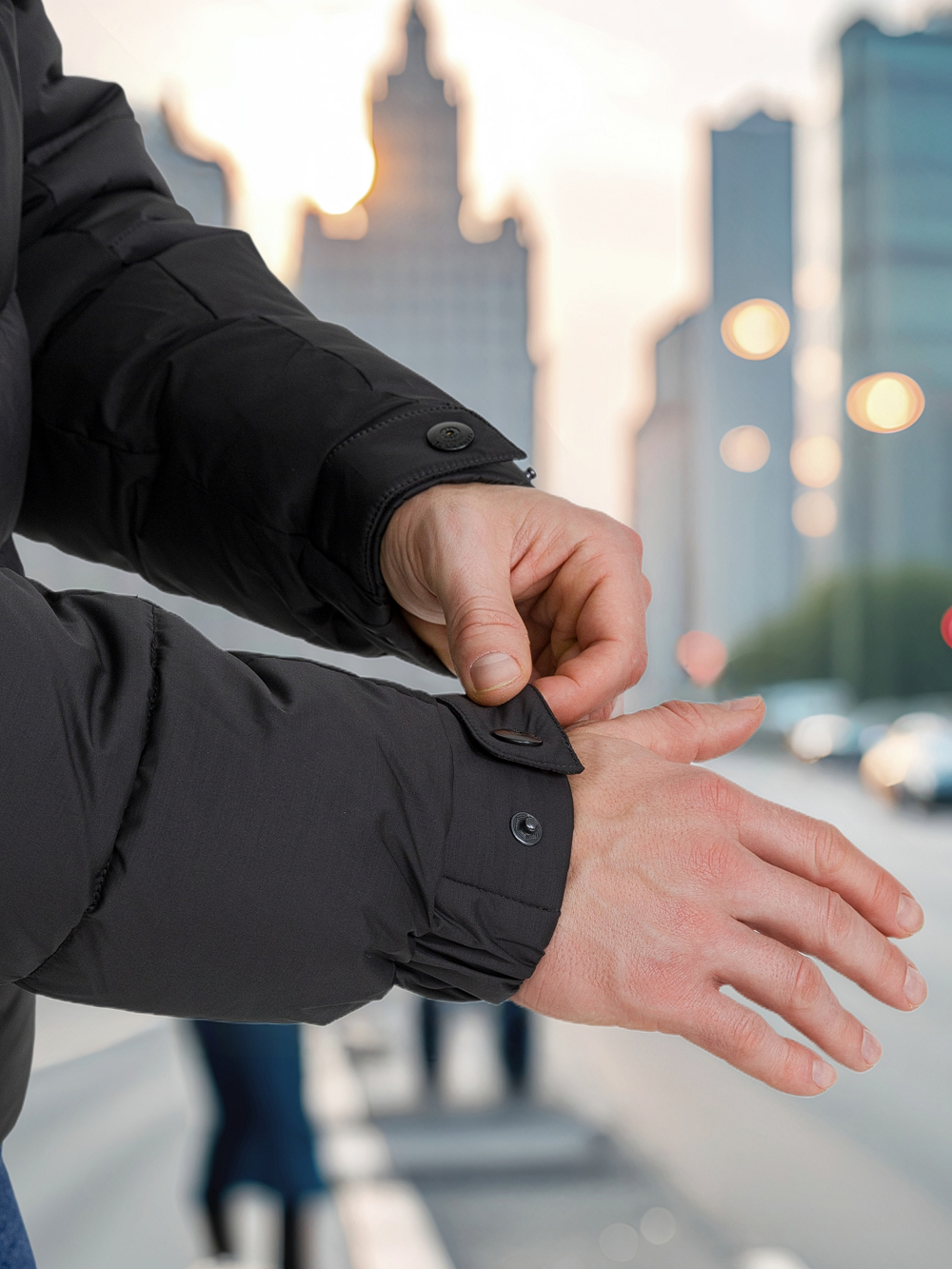 Куртка мужская чёрная артикул C23-2257 Black