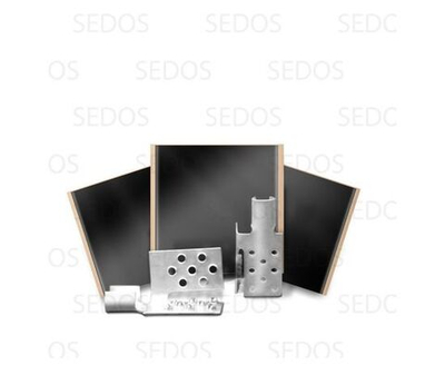 Монтажный комплект для пленочного пола (2 монтажных зажима,винил мастика 5х5см)