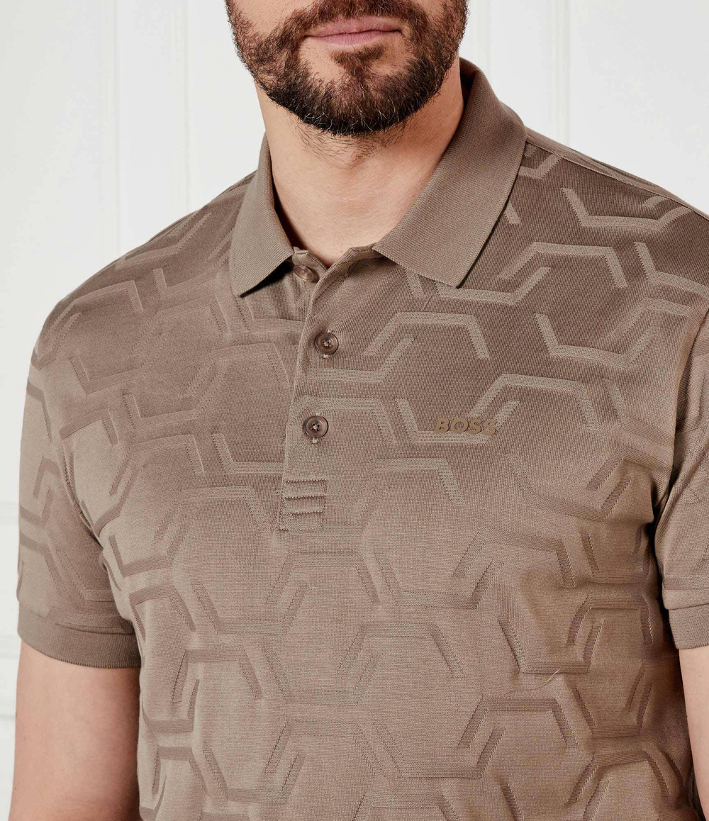 Поло Paddy HexaQuilt BOSS GREEN - бежевый(50533239)