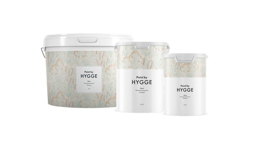 HYGGE Fleurs Матовая краска для стен и потолков внутри помещений