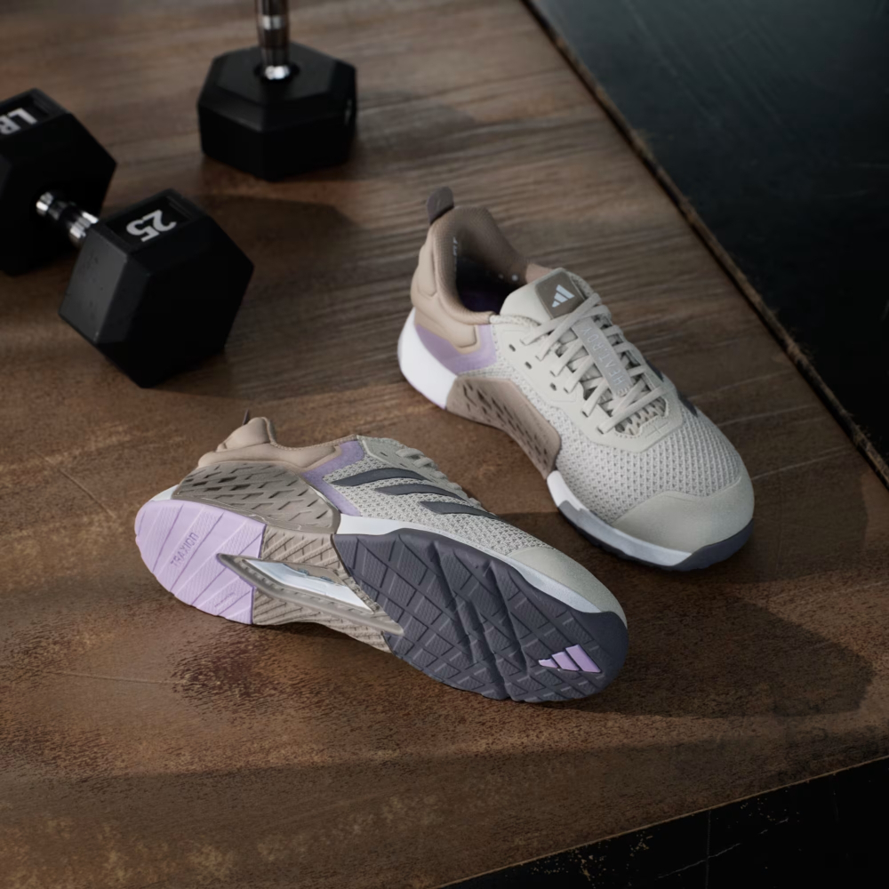 Кроссовки женские Adidas Dropset 3 (Серо-Коричневые)