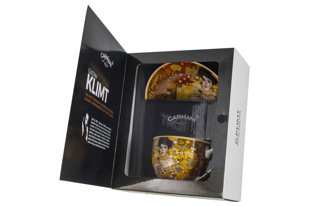 Чайная пара 260мл Адель (Г. Климт) Carmani