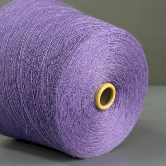 Пряжа Zegna Baruffa Cashwool 2/30 (100% мериносовая шерсть гребенная), 1500м/100гр, фиалка меланж