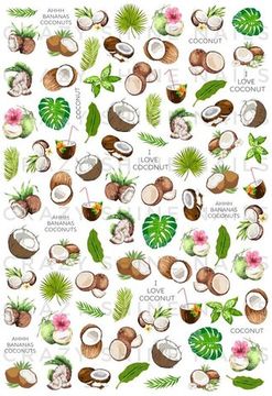 Слайдер-дизайн Crazy Shine Nails mini: Кокосы