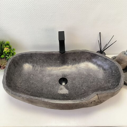 Раковина из речного камня RS-63536 (80*45*16) 0125