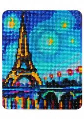 Огни Парижа- алмазная картина, MP009