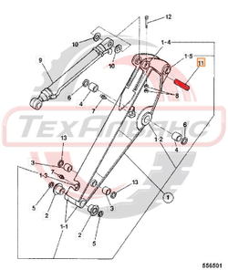 Палец KRV1127 г/ц ковша (Турция)