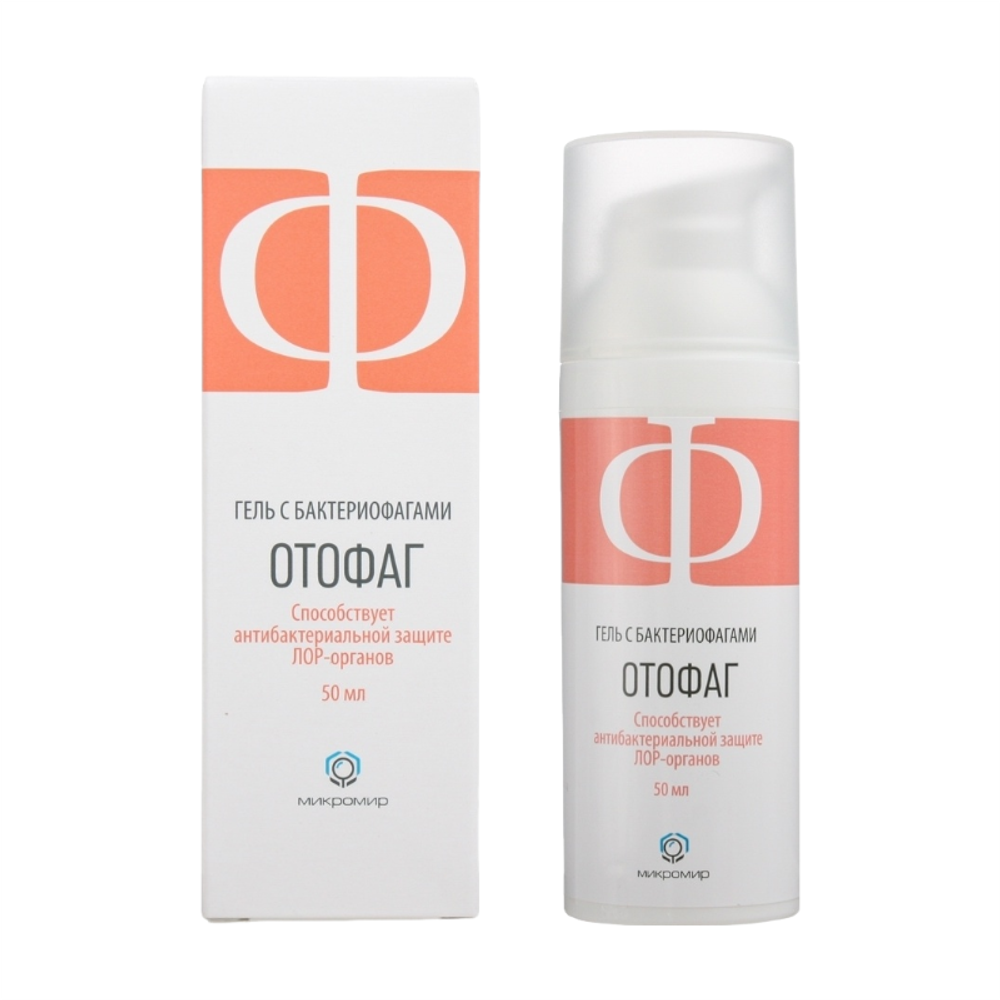 Гель с бактериофагами ОТОФАГ 50мл (МИКРОМИР) Гель с бактериофагами ОТОФАГ 50мл (МИКРОМИР)