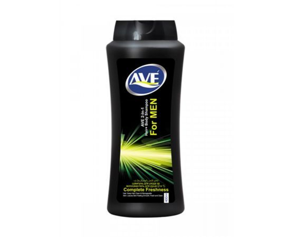 AVE Шампунь гель 2в1 мужской. Совершенная свежесть. 400 мл
