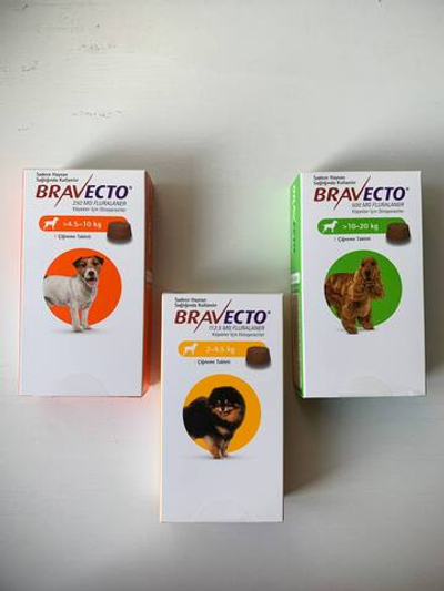 Бравекто - средство обработки питомца от блох, клещей.