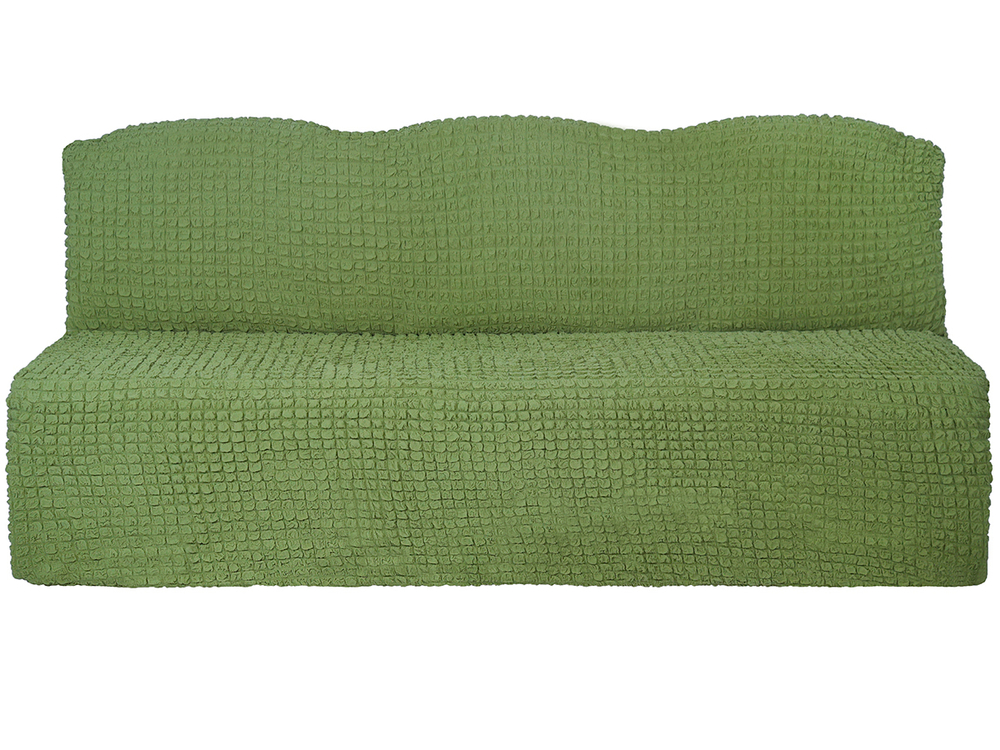 Чехол на трехместный диван без подлокотников Модерн, цвет Зеленый светлый