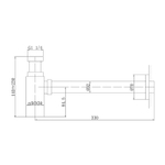 Сифон для раковины Abber AF0031NG Никель