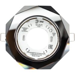 DK 81 SL Светильник ЭРА под лампу Gx53, 220V,13W, зеркальный | Встраиваемые светильники Для ламп GX53
