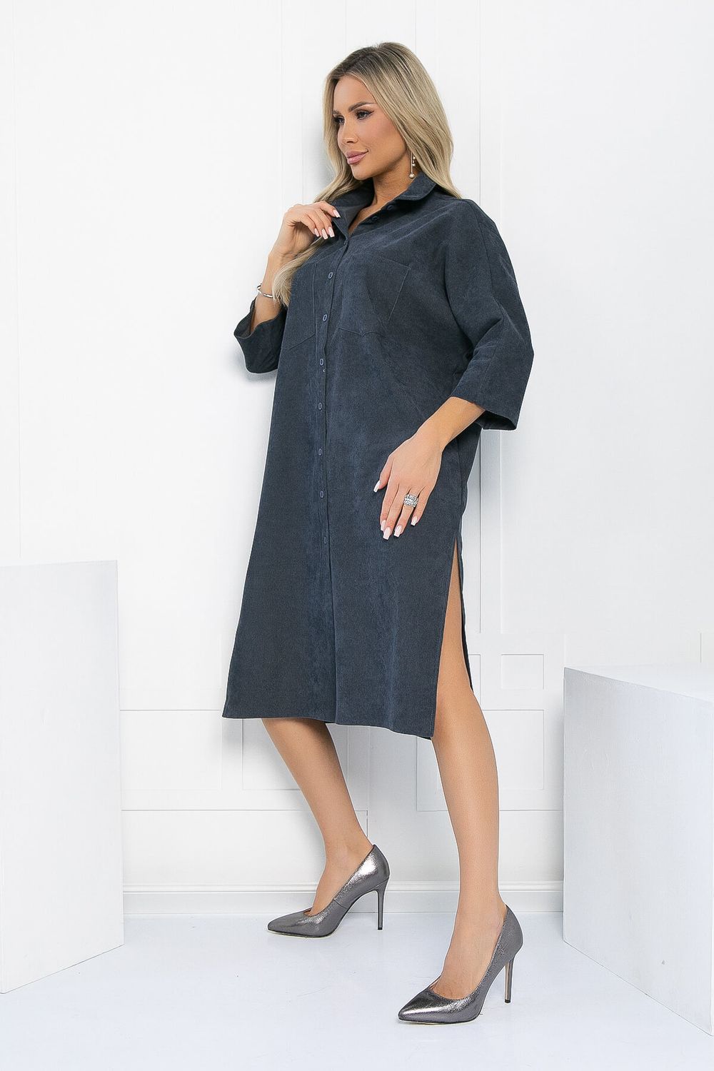 Платье Трейси (серое) П12933-10М LT Collection