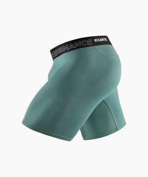 Трусы мужские боксеры (1 шт) удлиненные, Atlantic MH-1181 бамбук, изумрудный