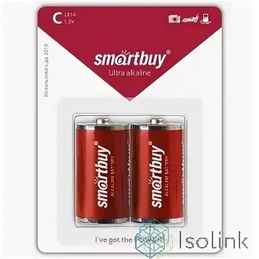 Батарейка алкалиновая SmartBuy LR14/2B 12/192 (SBBA-C02B)