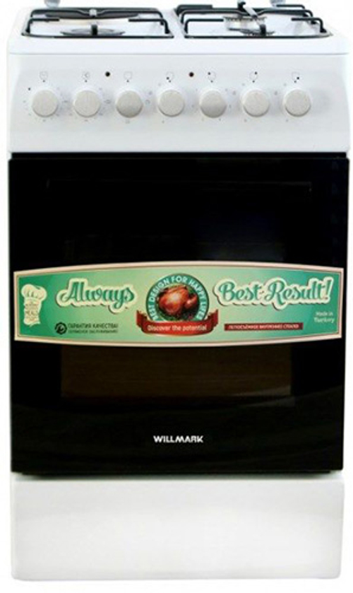 Газовая плита Willmark CS-5634 (3+1) белый