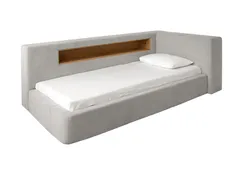 Диван-кровать Cube c нишей L антивандальная ткань (серый)