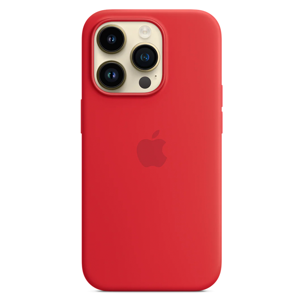 Силиконовый чехол с поддержкой MagSafe Apple Silicone Case для iPhone 14 Pro, Red (Красный)