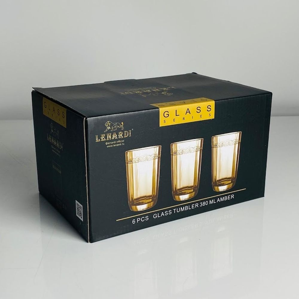 Lenardi 588-610 Набор из 6 стаканов 410мл в под.уп.(х4)Стекло