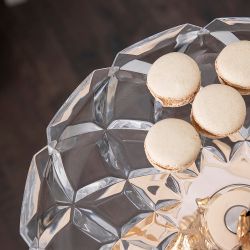 Фруктовница Мелодия любви Айвори с чашей из стекла