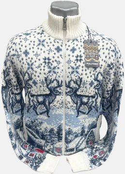 Жакет из шерсти и кашемира "Север" в светлом. Размер 50-54