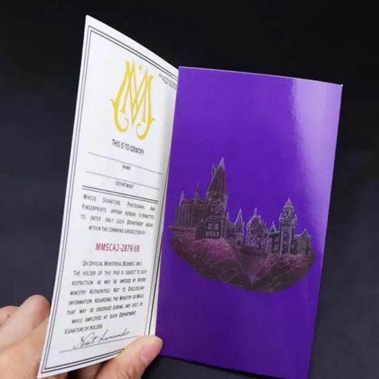 Гарри Поттер Удостоверение сотрудника министерства магии, р-р 23,8х14см