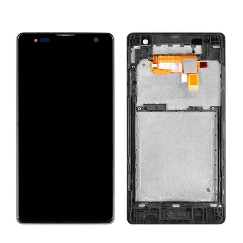 Дисплей для Sony Xperia TX LT29 в сборе с тачскрином на рамке (Black)