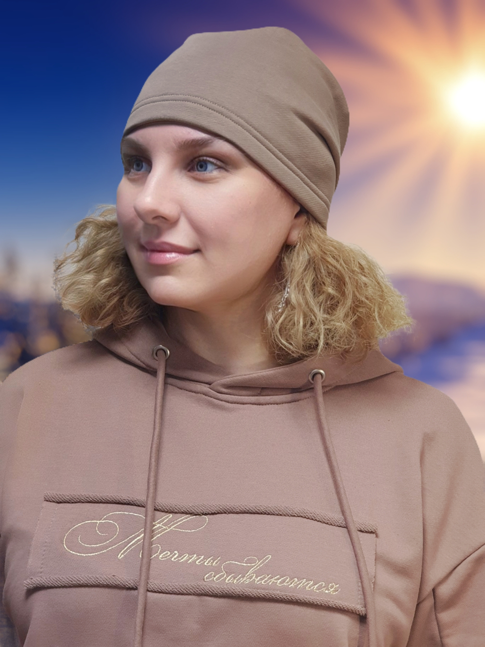 Шапка МИШЕЛЬ хлопковая утепленная