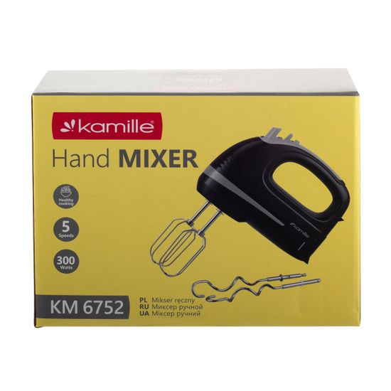 Миксер электрический ручной 300 Вт. Kamille KM 6752
