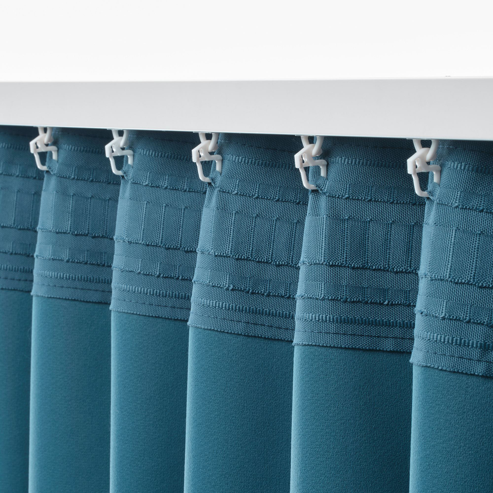 Комплект штор IKEA ANNAKAJSA (АННАКАЙСА), Синий, 145х250 см, 2 шт