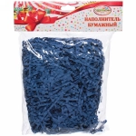 Наполнитель бумажный для подарков «Праздничный вечер» 50г (гофре), синий